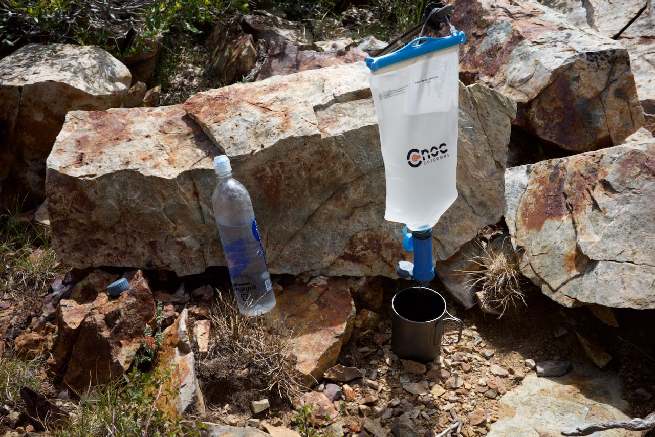 Filtering water over lunch